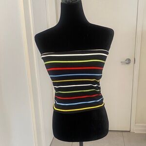 Twik Multicolor Striped Tube/tank Top  good Support Organic Cotton Size Medium